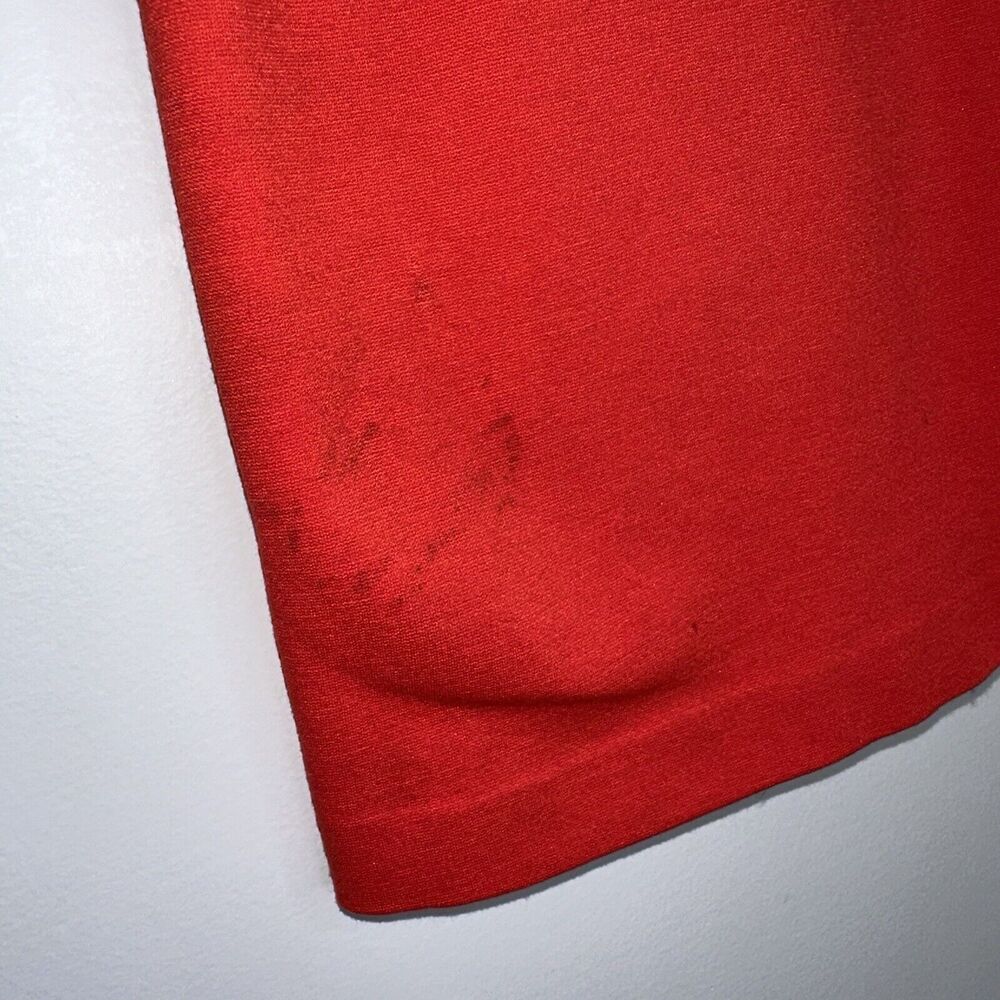 Akemi + Kin Anthropologie Bunch Scalloped Shell Top Red Orange Size Medium - Picture 4 of 7